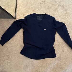 Figs Navy Blue long sleeve scrubs